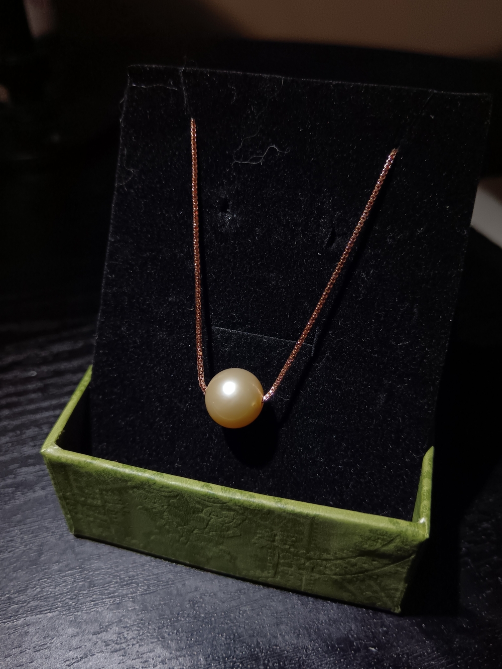 Champagne Gold Freshwater Edison Pearl Necklace